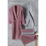 Elart Çeyiz Seti 53 Parça %100 Organik Pamuk Bahar Modeli 270x260 cm Gümüş Renk Desenli - Görsel 4