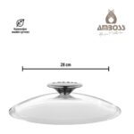 Amboss Dark Yanmaz Yapışmaz 3 Parça Titanyum Kaplama Tava -Cam Kapaklı (28 cm Wok, 28 cm Tava Tek Kapak) - Görsel 5