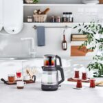 Karaca Glass Tea XL 35 Bardak Renkli Camlı Çay Makinesi Opal - Görsel 4