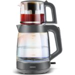 Karaca Glass Tea XL 35 Bardak Renkli Camlı Çay Makinesi Opal - Görsel 5