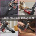 Deerma VC80 Kablosuz Şarjlı Dikey Süpürge - Görsel 3