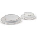 Karaca Stream Bone Belinda 24 Parça 6 Kişilik Yemek Takımı - Görsel 5