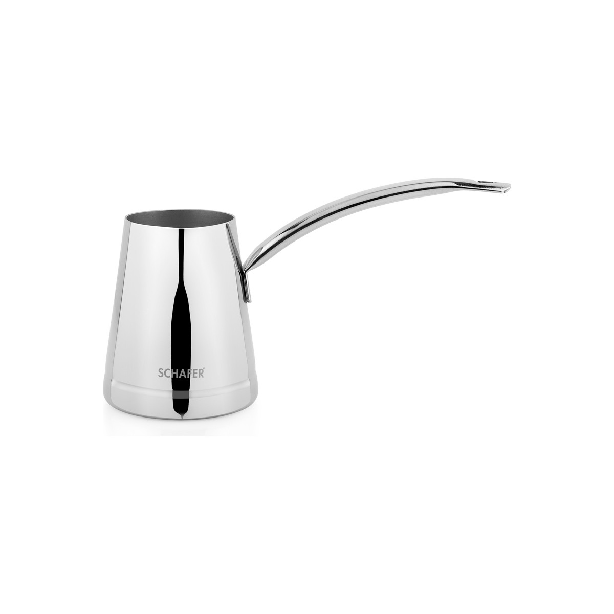 110000622006857.jpg Schafer Fabian Çelik Cezve No:4 -1 Parça-Inox - Görsel 1