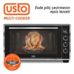 Usto 2115 Airfry Özellikli 50lt Multi Cooker Midi Fırın Siyah - Görsel 2