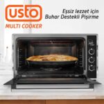 Usto 2115 Airfry Özellikli 50lt Multi Cooker Midi Fırın Siyah - Görsel 3