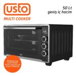 Usto 2115 Airfry Özellikli 50lt Multi Cooker Midi Fırın Siyah - Görsel 5