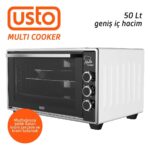 Usto 2105 Airfry Özellikli 50lt Multi Cooker Midi Fırın Beyaz - Görsel 5