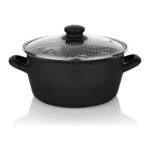 Schafer Fry Çıtır Kızartma Tenceresi 22 Cm-3 Parça-Siyah - Görsel 2