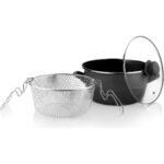 Schafer Fry Çıtır Kızartma Tenceresi 22 Cm-3 Parça-Siyah - Görsel 4