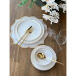 Rossev Yemek Takımı Modern Gold 24 Parça 6 Kişilik