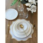 Rossev Yemek Takımı Modern Gold 24 Parça 6 Kişilik - Görsel 2