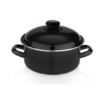 Schafer Komfort Pişir Sakla Emaye Tencere 18 Cm-Siyah - Görsel 2