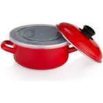 Schafer Komfort Pişir Sakla Emaye Tencere 18 Cm-Kırmızı - Görsel 3