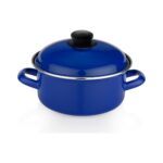 Schafer Komfort Pişir Sakla Emaye Tencere 18 Cm-Lacivert - Görsel 2