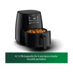 Philips HD9243/90 3000 Serisi Airfryer Large, Rapid Air Teknolojisi 4,1L, 7 Ayarlı Dokunmatik Ekran, Sıcak Tutma Özelliği, - Görsel 2