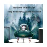 Pabiflo Çift Nozullar Ufo Nemlendirici Masaüstü Hava Nemlendirici Sevimli Gezegen Ayı LED Işık Ultrasonik Uçucu Yağ Difüzörü F (Yurt Dışından) - Görsel 2