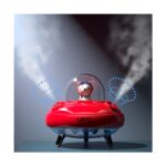 Pabiflo Çift Nozullar Ufo Nemlendirici Masaüstü Hava Nemlendirici Sevimli Gezegen Ayı LED Işık Ultrasonik Uçucu Yağ Difüzörü F (Yurt Dışından) - Görsel 5