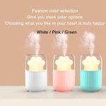 Pabiflo Mini USB Taşınabilir Pençe Küçük Gece Lambası Negatif Iyon Ev Masaüstü Hava Nemlendirici, Masaüstü Sessiz Püskürtücü, Pembe (Yurt Dışından) - Görsel 4