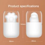 Pabiflo Mini USB Taşınabilir Pençe Küçük Gece Lambası Negatif Iyon Ev Masaüstü Hava Nemlendirici, Masaüstü Sessiz Püskürtücü, Pembe (Yurt Dışından) - Görsel 5