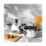 Nehir Silver Matik Paslanmaz Çelik 4 Parça Düdüklü Tencere Seti - Görsel 2