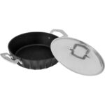 Emsan Diagon Döküm Granit 26 cm Karnıyarık Tencere Siyah - Görsel 5