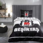 Taç Beşiktaş Logo Tek Kişilik Yorgan Seti Taç Uyku Seti