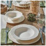 Güral Porselen Carmina 24 Parça 6 Kişilik Bone Yemek Takımı - Görsel 2