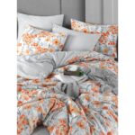 My Story Mystory Lastikli Çarşaflı Çift Kişilik Nevresim Takımı Naranja - Görsel 3
