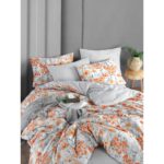 My Story Mystory Lastikli Çarşaflı Çift Kişilik Nevresim Takımı Naranja - Görsel 5