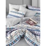 My Story Mystory Lastikli Çarşaflı Çift Kişilik Nevresim Takımı Diamente - Görsel 2