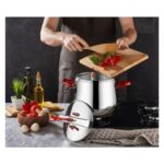 Kahramanlar Klasik Düdüklü Tencere 14LT Kırmızı