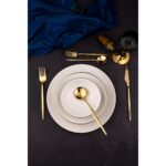 Bambum Naz 24 Parça Yemek Takımı Beyaz