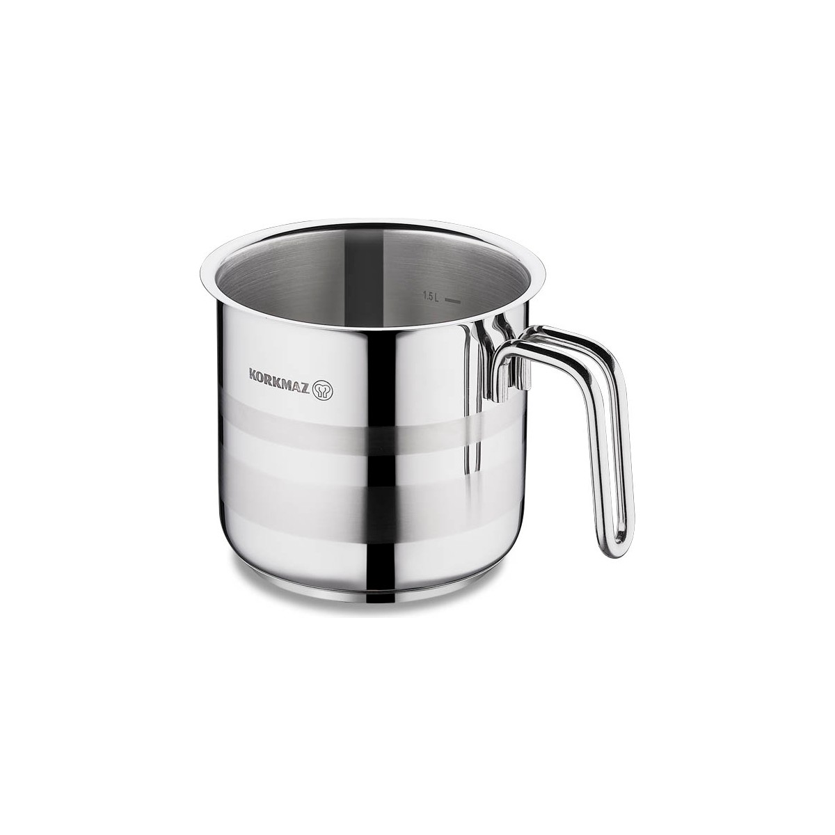 110000643745334.jpg Korkmaz Astra2 Paslanmaz Çelik Sütlük Tencere 14x14 cm – Dayanıklı, Kolay Temizlenen ve Sağlıklı Kullanım - Görsel 1