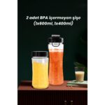 Goldmaster Lifemix Buz Kırma Özellikli Gold 2 Adet Bpa Free Tritan Şişeli Kişisel Personal Smoothie Blender - Görsel 2