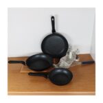 Serenk Excellence 3 Adet Granit İndüksiyon Tabanlı Tava Seti, 20-24-28 cm - Görsel 2