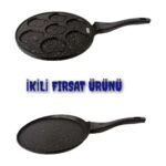 Mabeyn 2'li Döküm Krep Tavası ve Pankek Tavası Yanmaz Yapışmaz