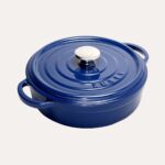 Sürel Parlak Koyu Mavi Döküm Sığ Tencere 28 Cm.