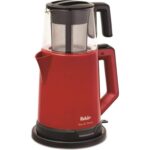Fakir Tea N More Çay Makinesi – 1,7 L Su Isıtıcı, 0,7 L Cam Demlik, Kırmızı, Çift Demlikli ve Otomatik Kapanma Özellikli - Görsel 2