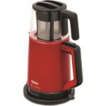 Fakir Tea N More Çay Makinesi – 1,7 L Su Isıtıcı, 0,7 L Cam Demlik, Kırmızı, Çift Demlikli ve Otomatik Kapanma Özellikli - Görsel 3