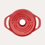 POT ART Fonksiyonel Kapaklı Kırmızı Derin Döküm Tencere 24 cm - Görsel 3