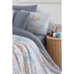 My Story Lastikli Çarşaflı Tek Kişilik Nevresim Takımı Maps - Görsel 4