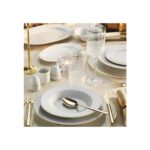 Porland Mina 56 Parça Yemek Takımı Gold Fileli