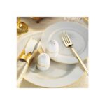 Porland Mina 56 Parça Yemek Takımı Gold Fileli - Görsel 2