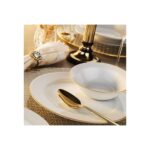 Porland Mina 56 Parça Yemek Takımı Gold Fileli - Görsel 4