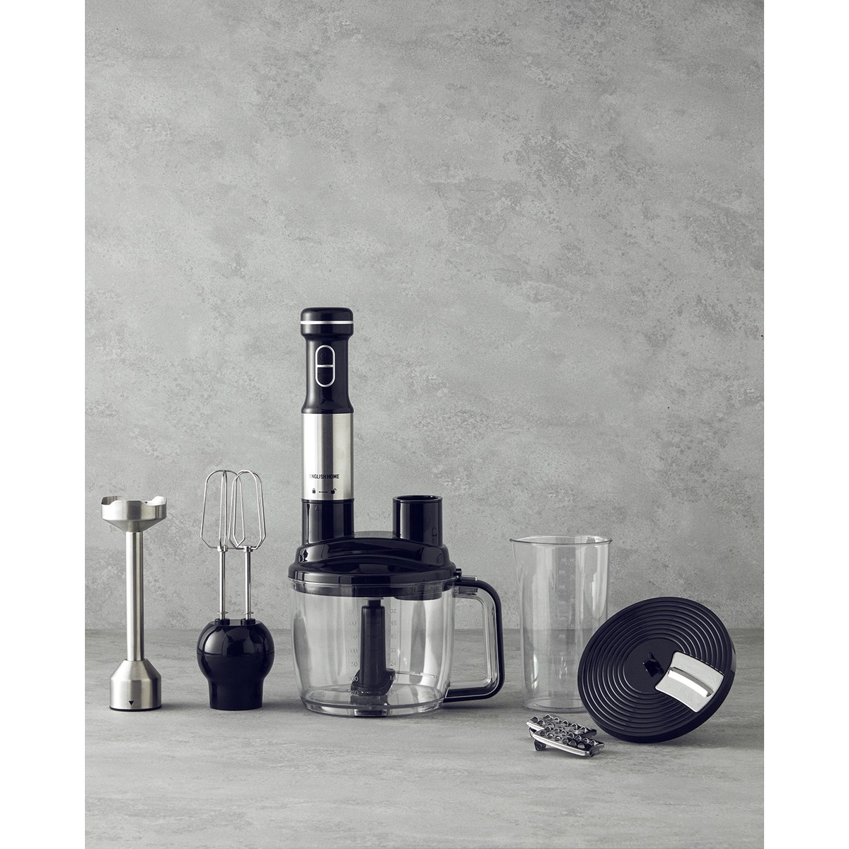 110000650282059.jpg English Home Rmb 3001 4 Bıçaklı Multi Blender Seti Siyah-Krom - Görsel 1