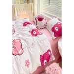 Laliva Çarşafı Lastikli Doğal Sağlıklı Pamuk Ayıcıklı Bear Panda Tek Kişilik Çocuk Nevresim Takımı - Görsel 4