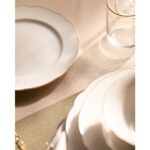 Madame Coco Delron Altın Yaldızlı 6 Kişilik 24 Parça Yemek Takımı - Beyaz/gold - Görsel 4