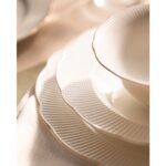 Madame Coco Delron Altın Yaldızlı 6 Kişilik 24 Parça Yemek Takımı - Beyaz/gold - Görsel 5