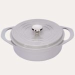 Pot Art Fonksiyonel Kapaklı Gri Sığ Döküm Tencere 26 cm