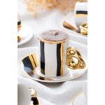 Acar Cool Black 6 Kişilik Porselen Kahve Fincanı Takımı – 90 ml - Görsel 3